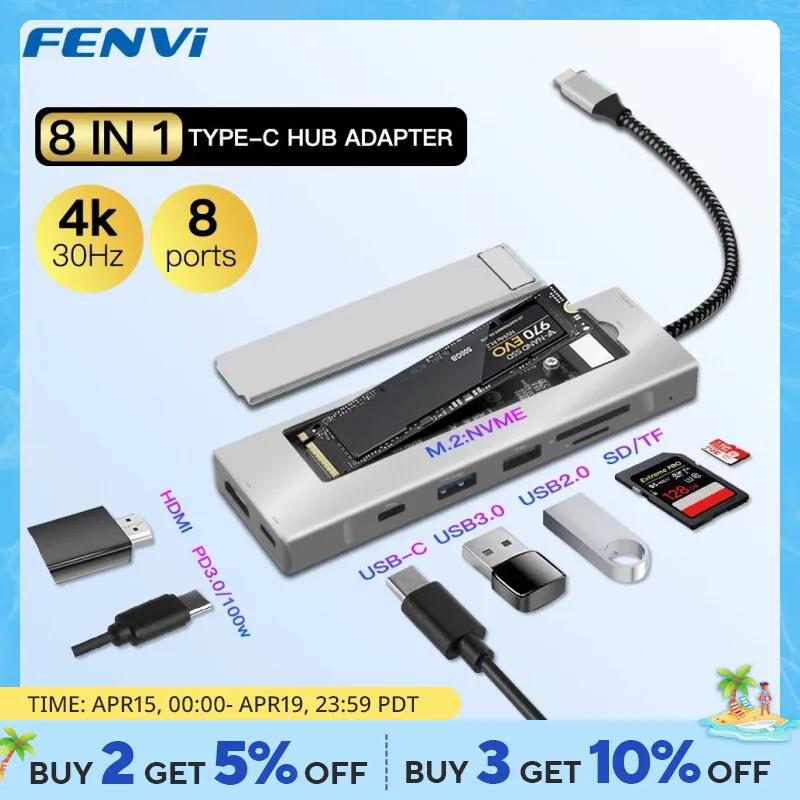 FENVI ũ   ִ USB CŸ , USB C-SATA SSD HDD Ʈ  ̼ PC, ƺ   M2 Win10 , 8  1
